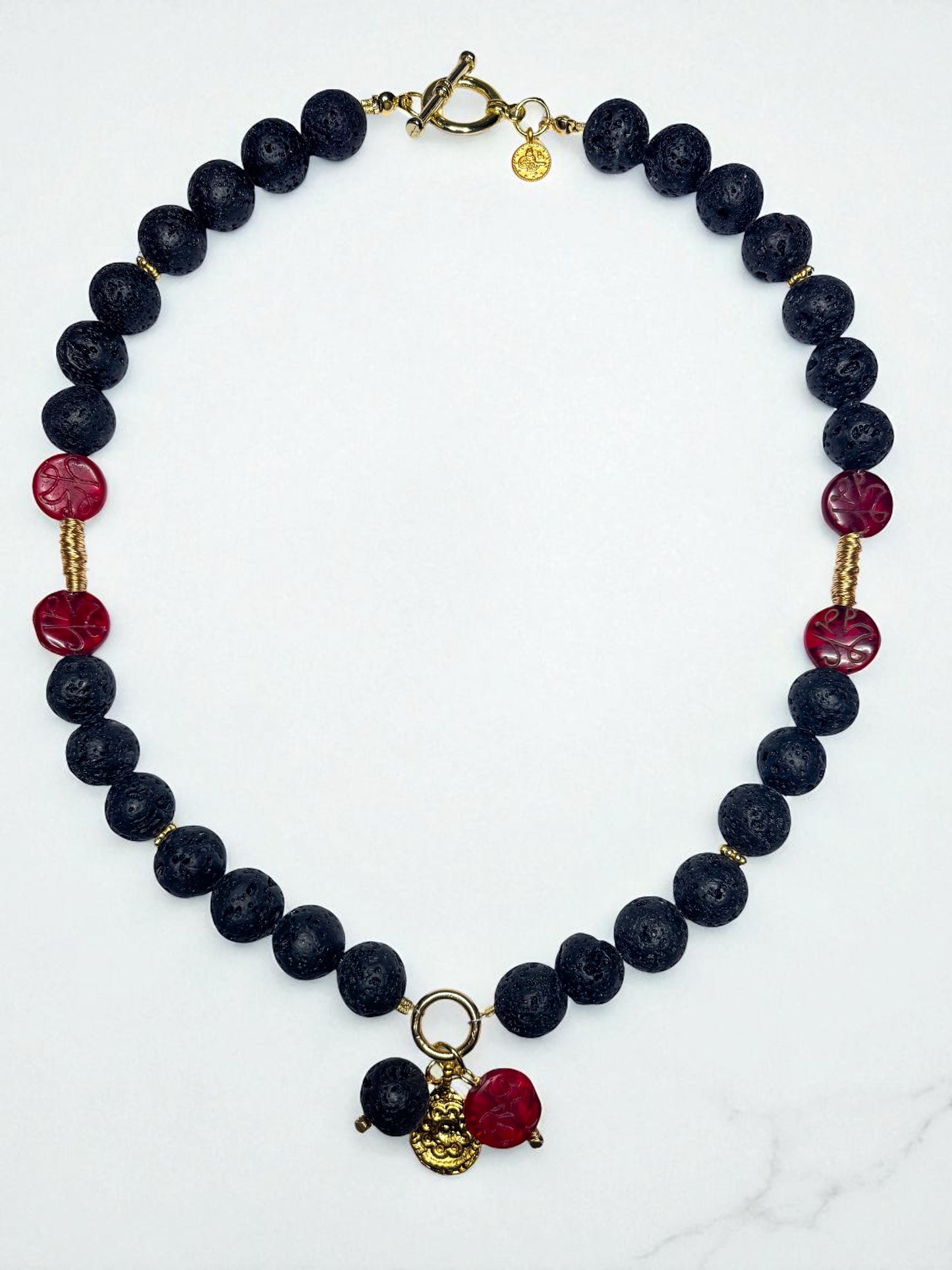 Collar Fuego Volcanico