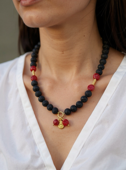 Collar  Fuego Volcanico